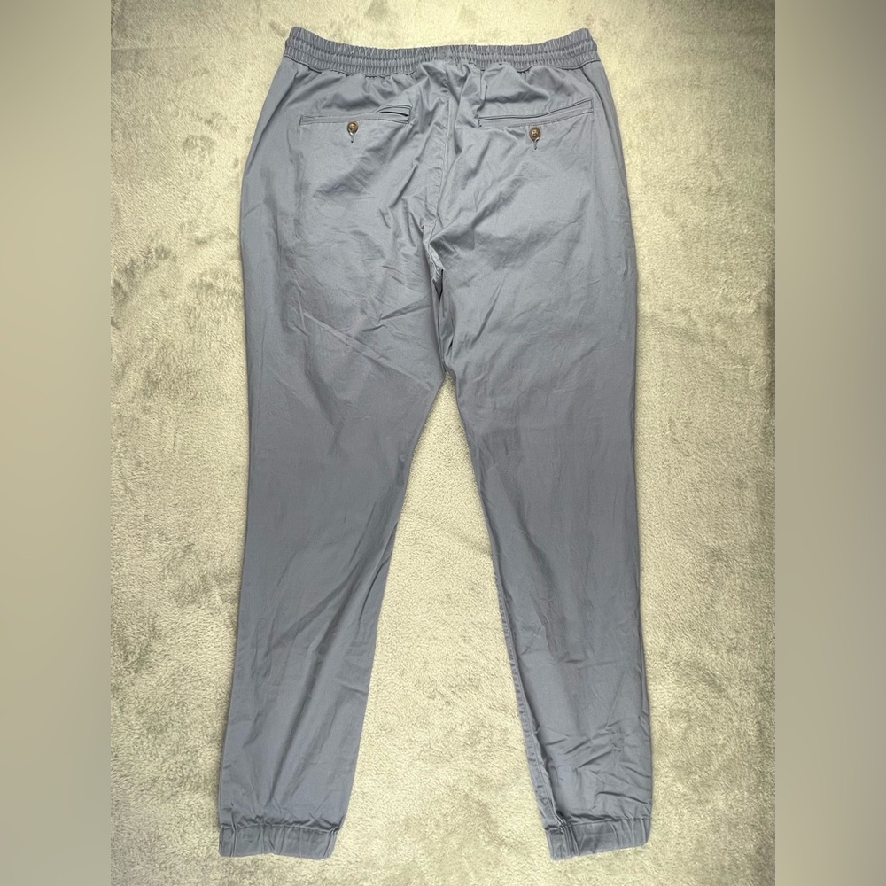 Mugsy Joggers Pants Mens Large Cadets Blue Gray Lightweight Twill Casual J7PNNY - Picture 2 of 10